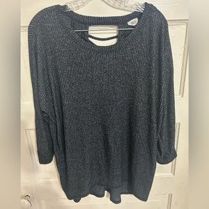 BKE brand ribbed top with open back size small